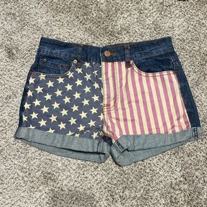 Rue 21 size 3/4 July 4 th jean shorts